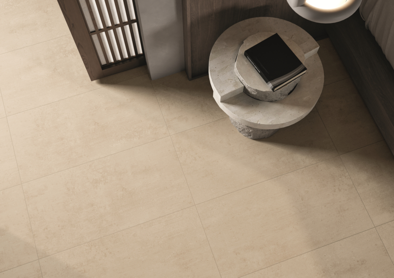 Close up of a porcelain tile floor