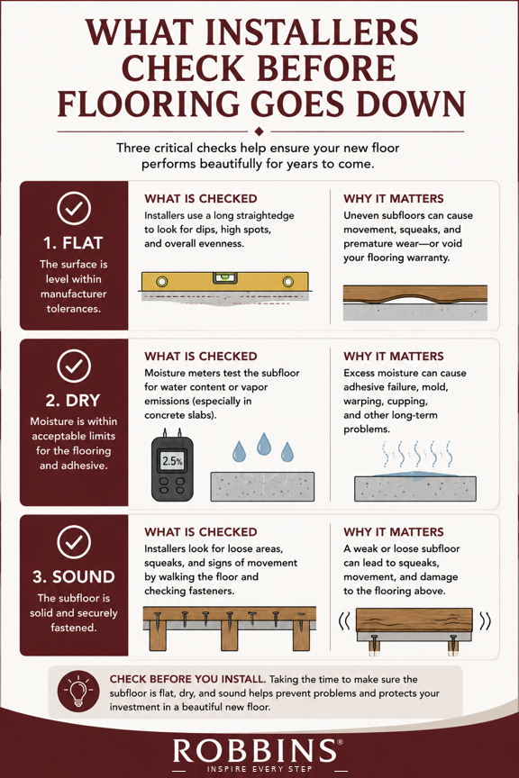 Illustration: What Installers Check Before Flooring Goes Down