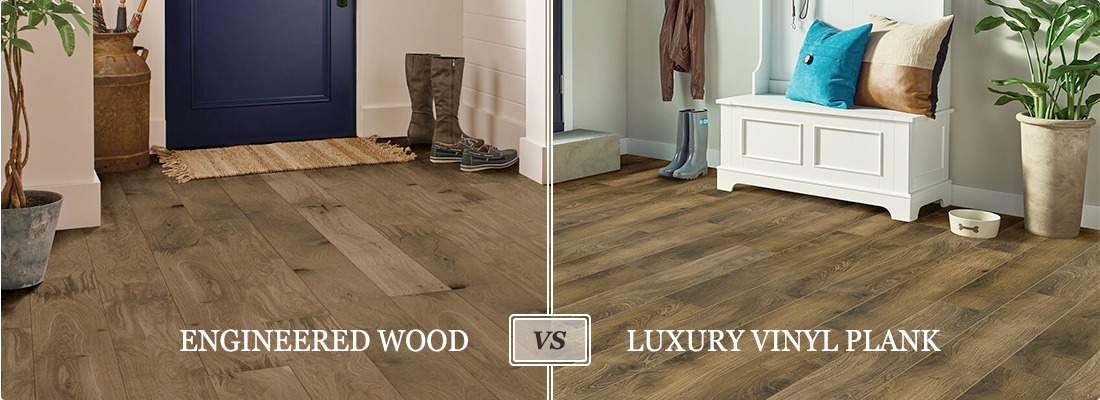 engineered wood vs luxury vinyl plank room scenes