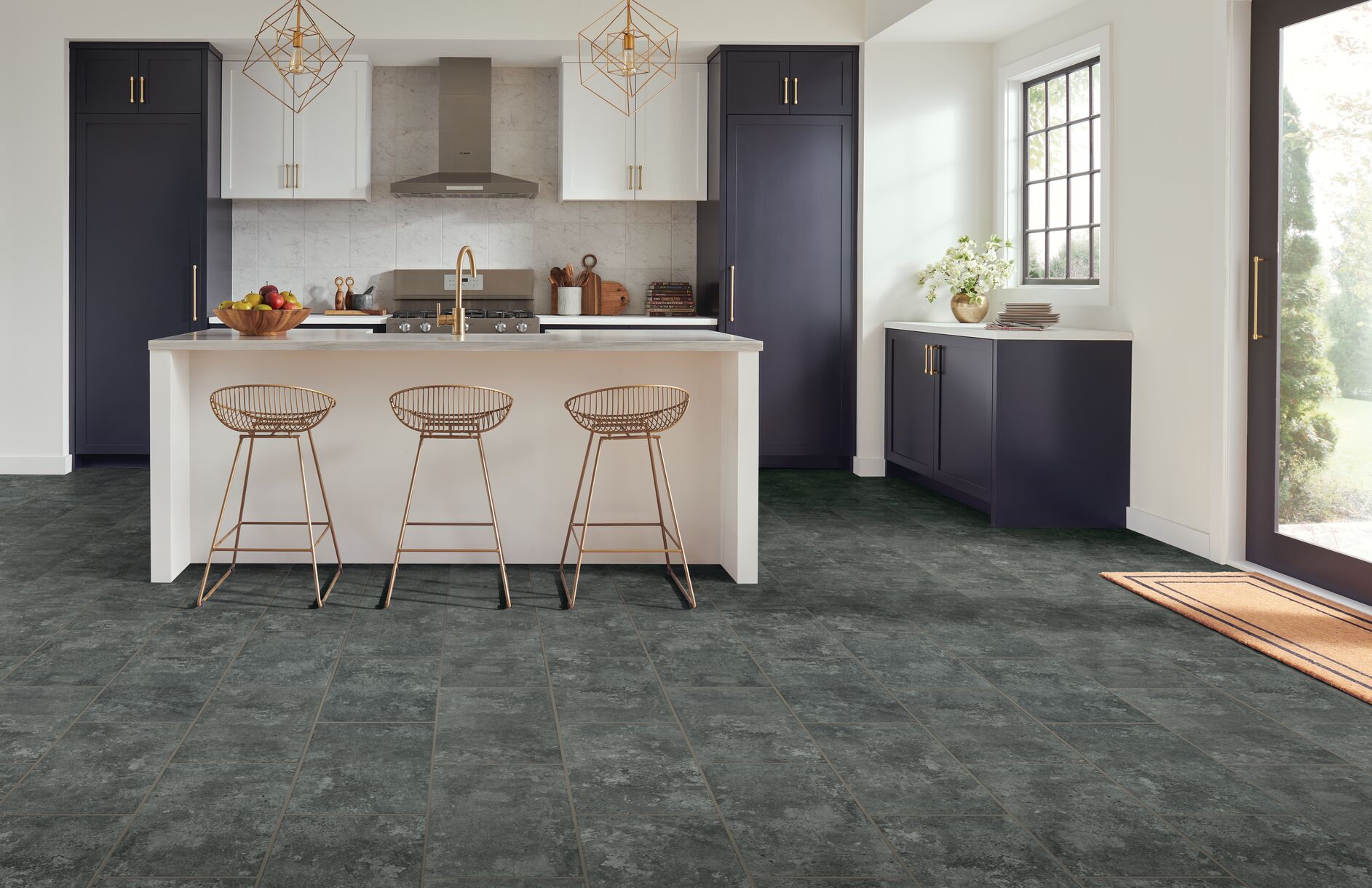 Hearthstone Oxidized Concrete Engineered Stone Tile 203DH
