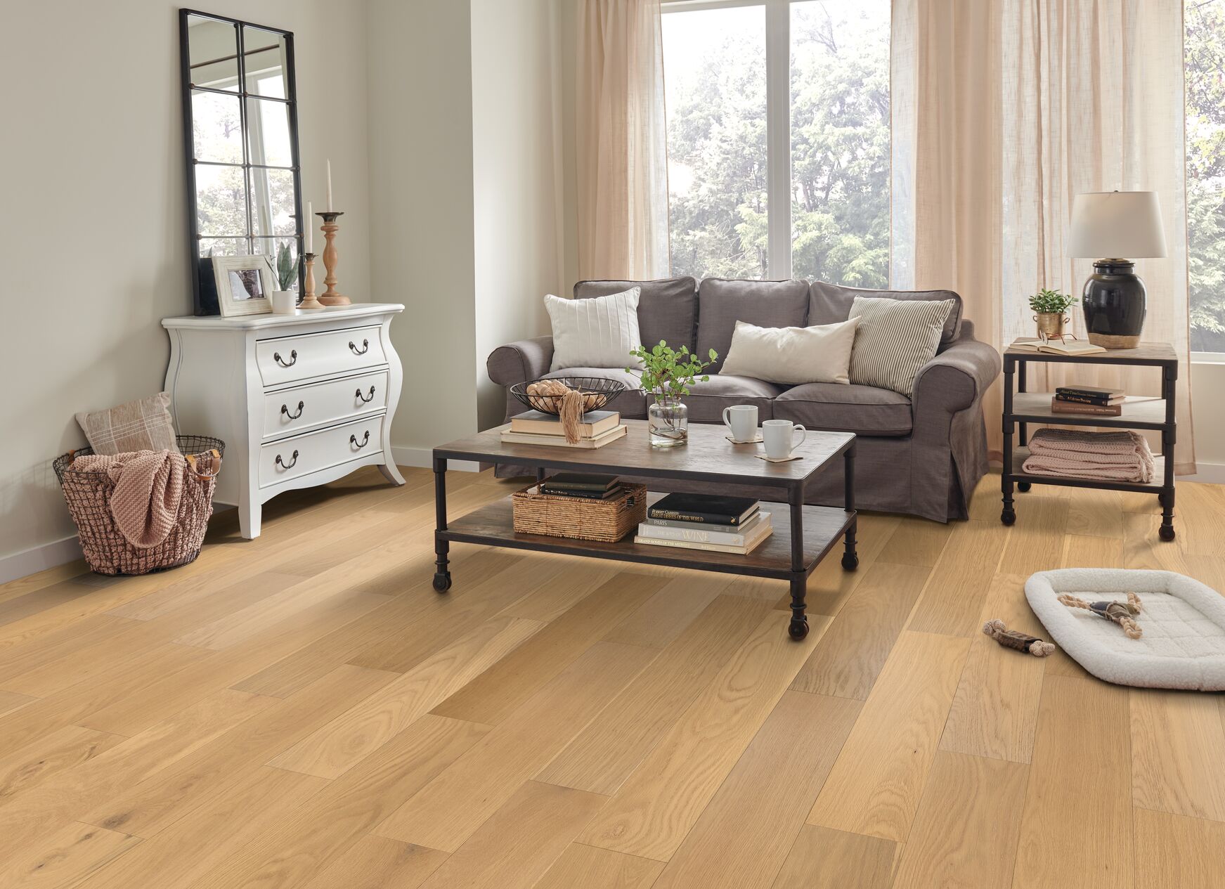 Spring Shade flooring, shown in a room