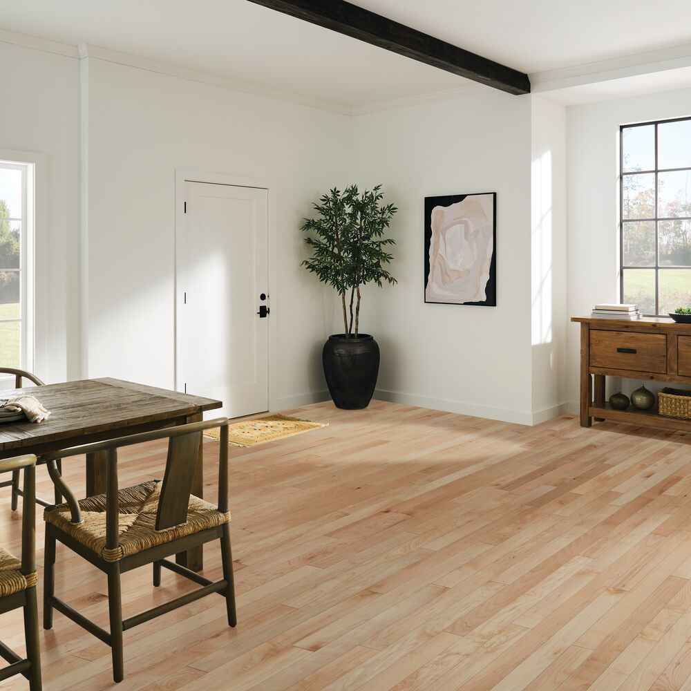 Natural flooring, shown in a room