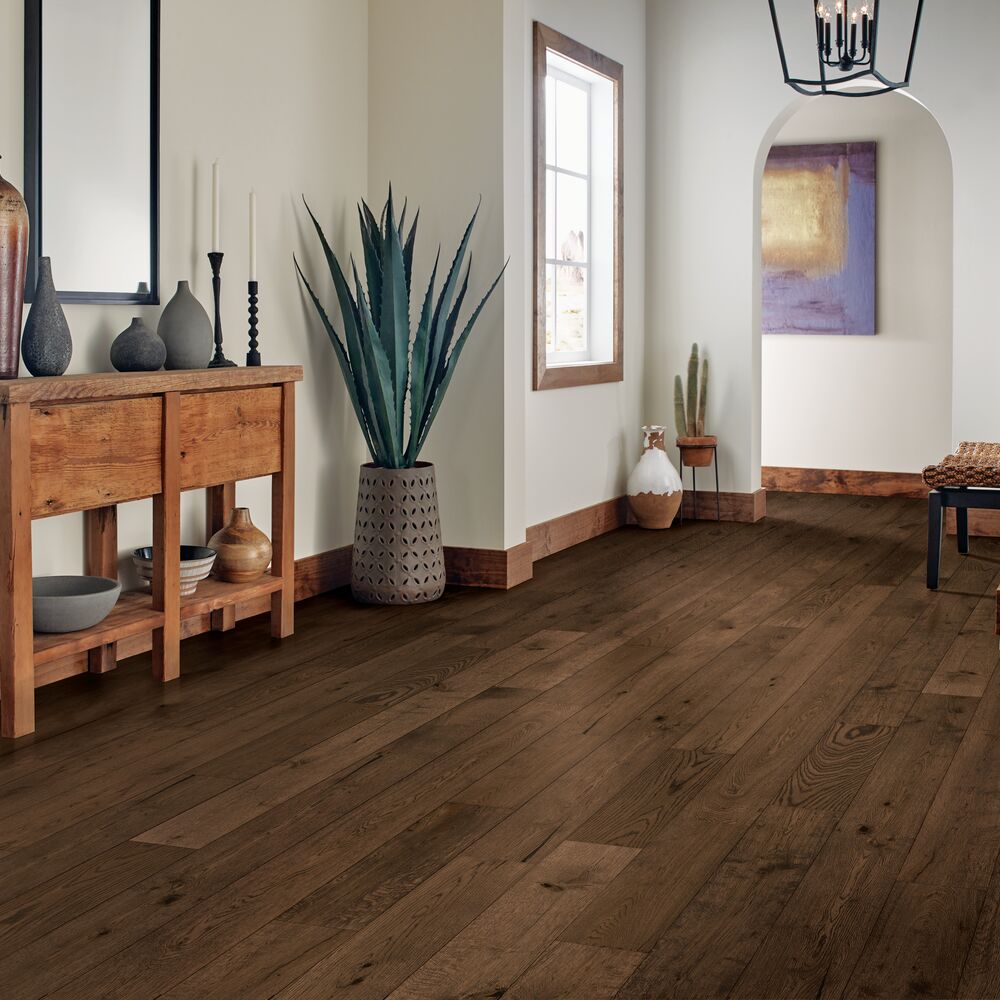 Destination Brown flooring, shown in a room