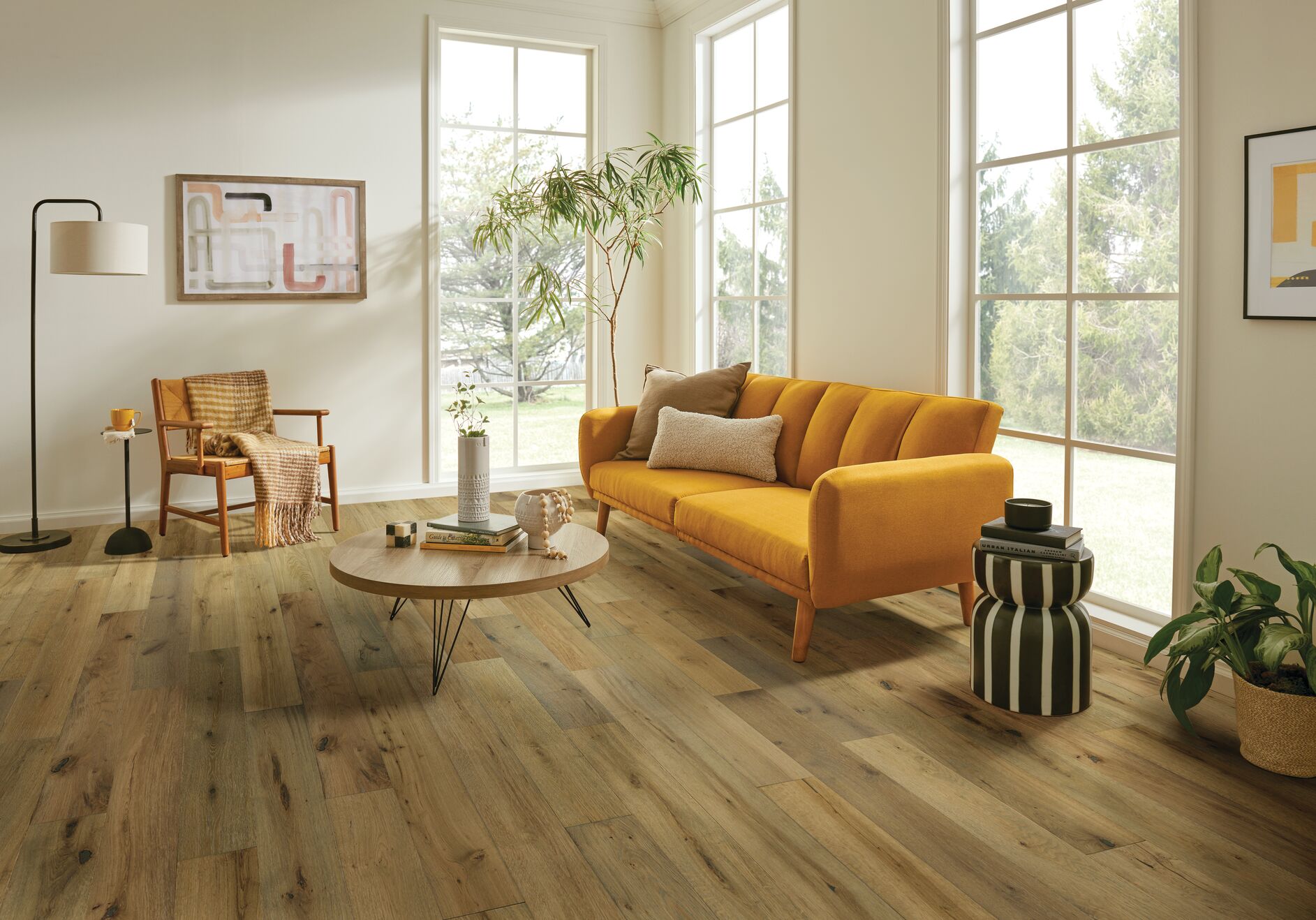 Autumn Tone flooring, shown in a room