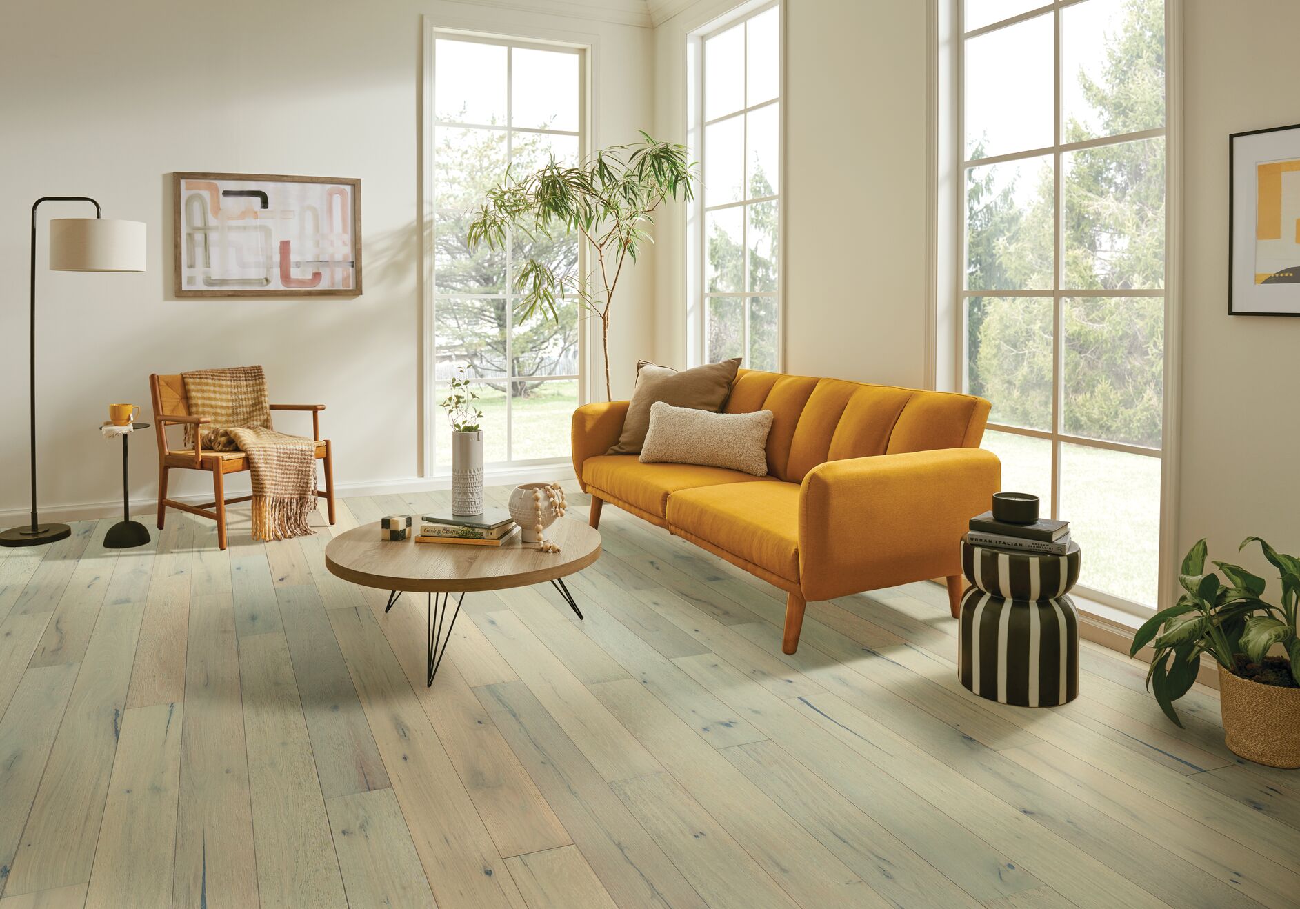 Winter Forest flooring, shown in a room