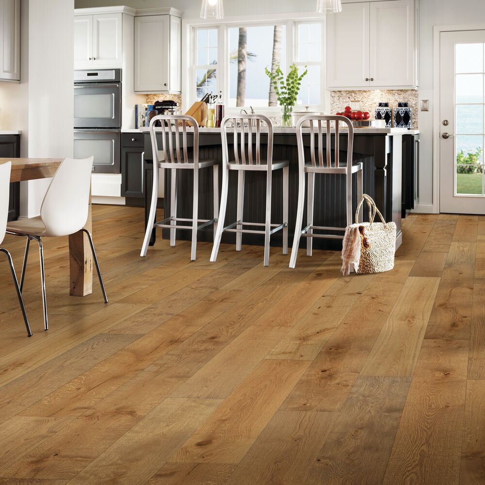 Botanical Brown flooring, shown in a room