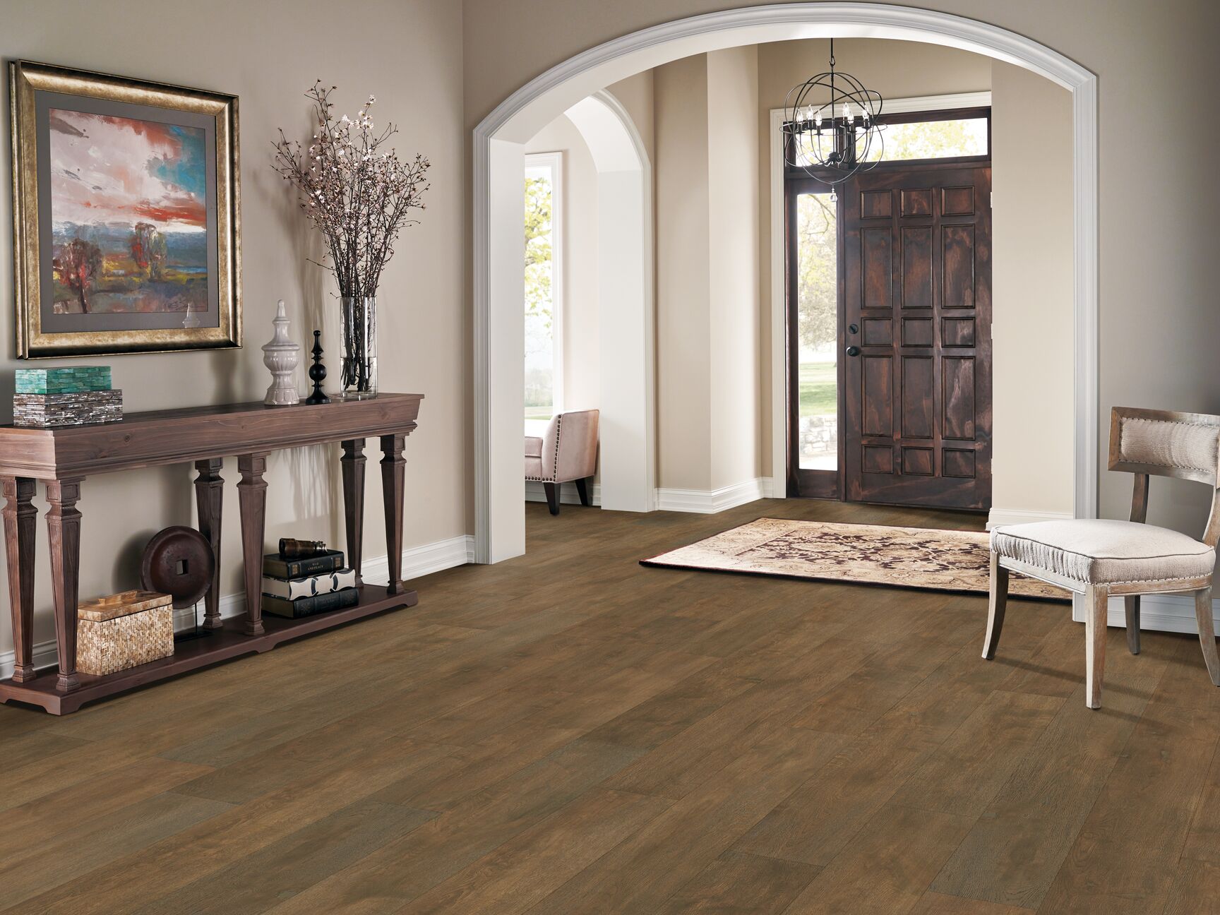 Garden's Path flooring, shown in a room