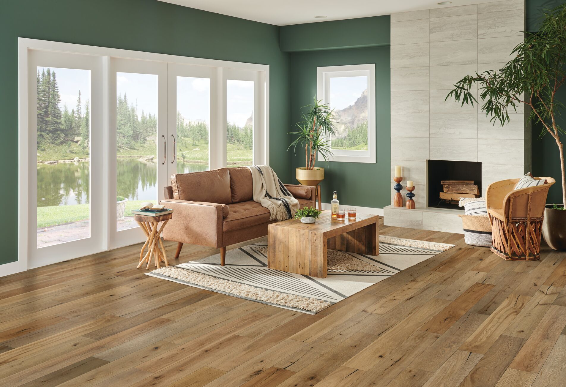 The Valley flooring, shown in a room