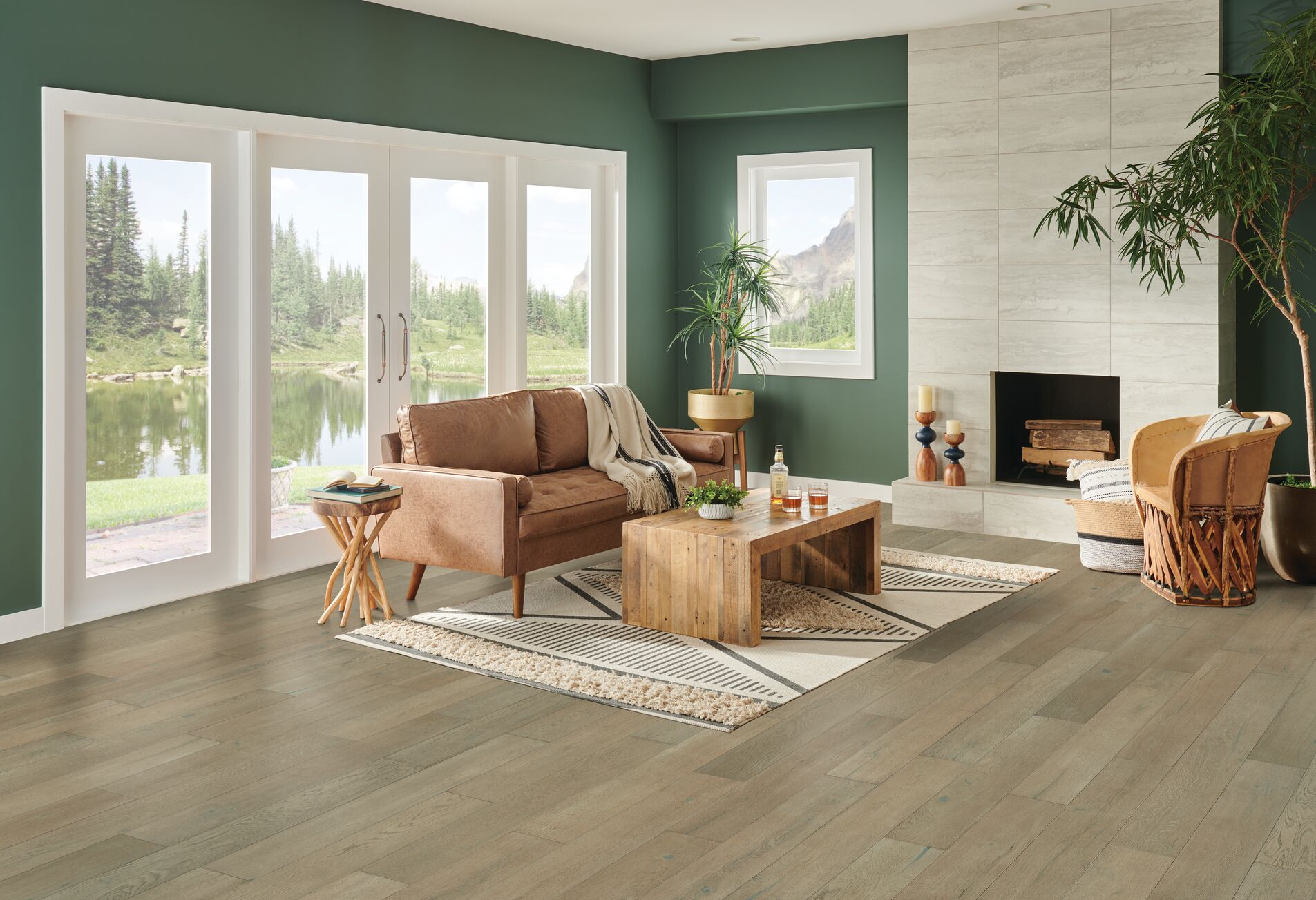 Vantage Point flooring, shown in a room