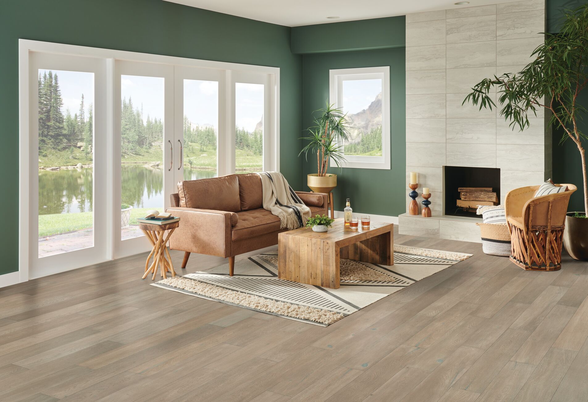 Summit Pass flooring, shown in a room