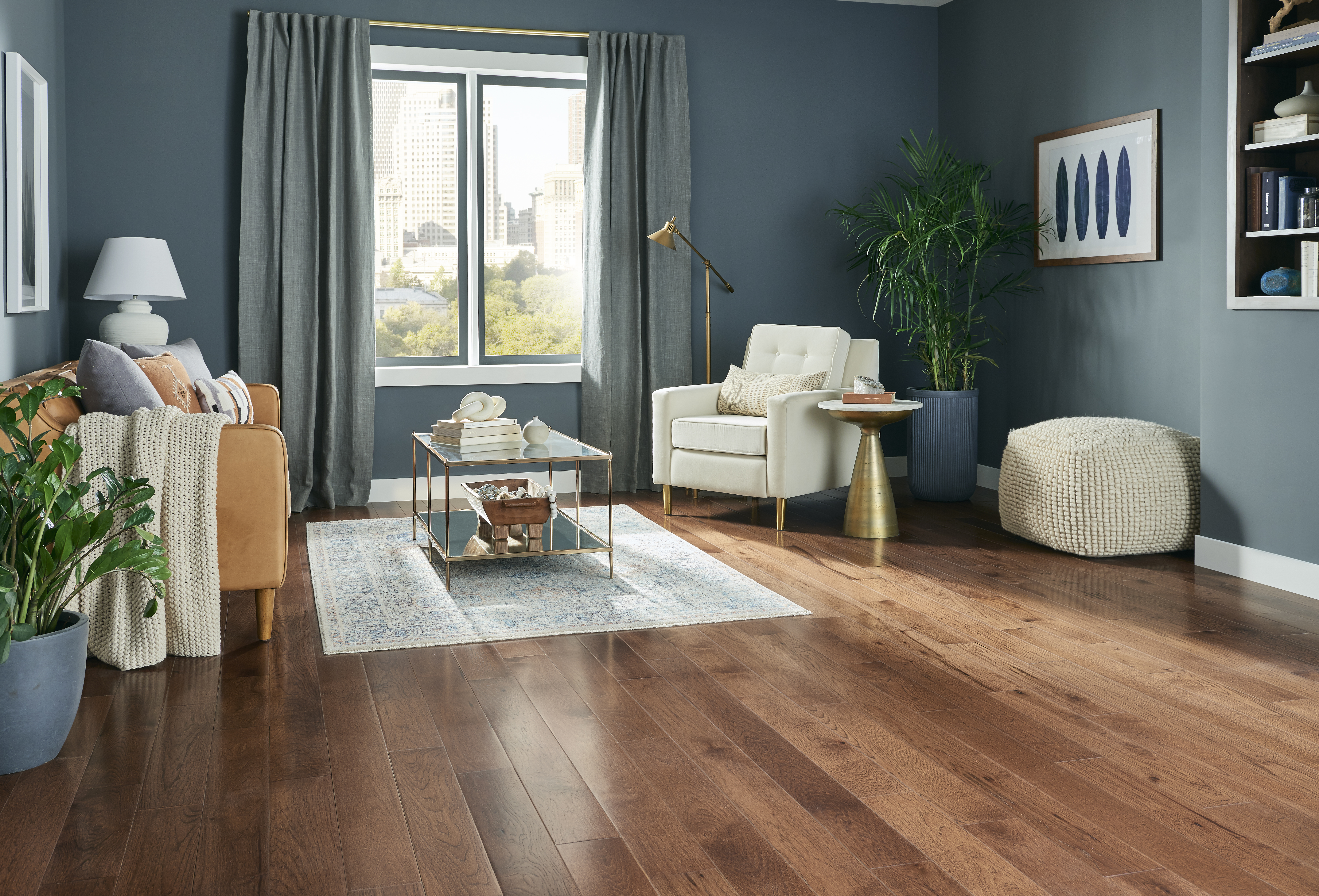 Natural Forest Autumn Brown Solid Hardwood NFSH130S