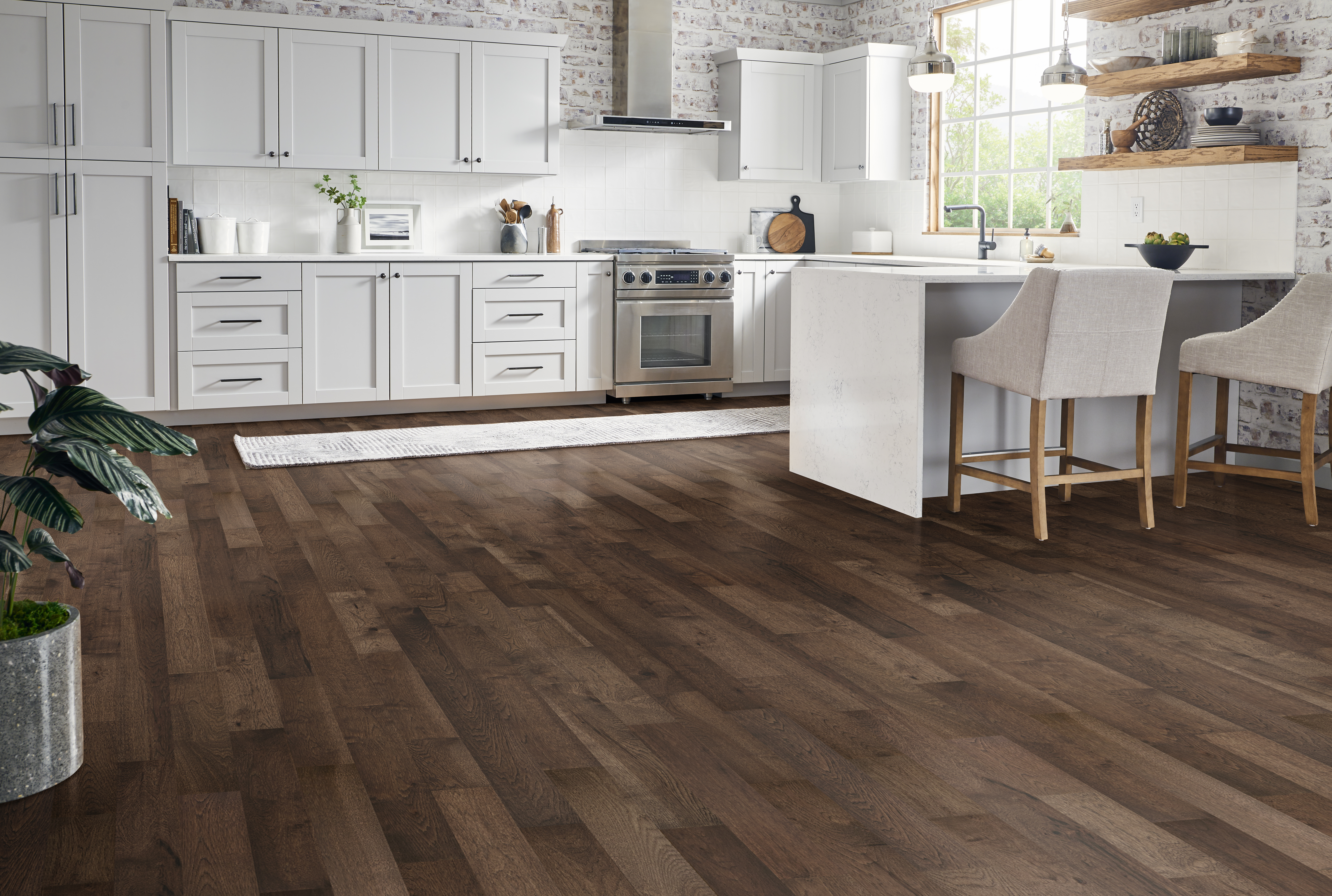 Natural Forest Shaded Brown Solid Hardwood NFSH240S