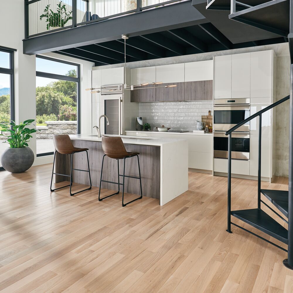 Totally Tan flooring, shown in a room