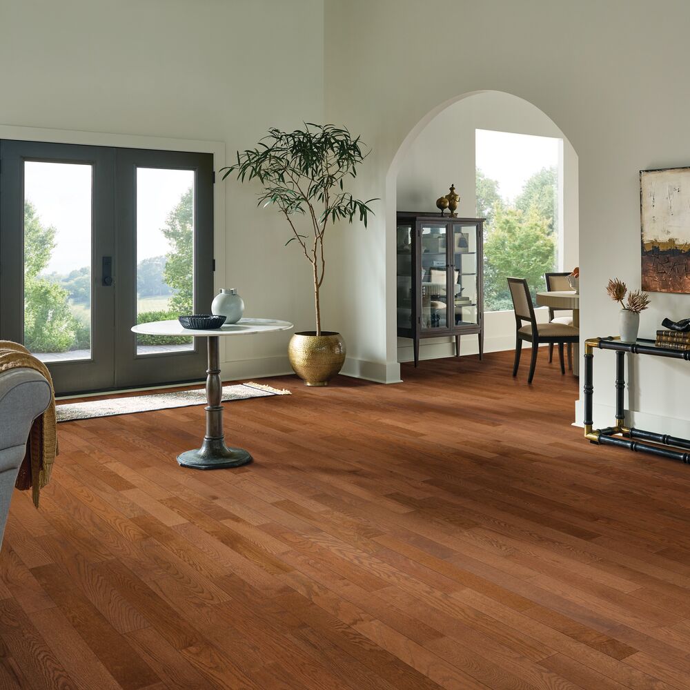 Restrained Element flooring, shown in a room