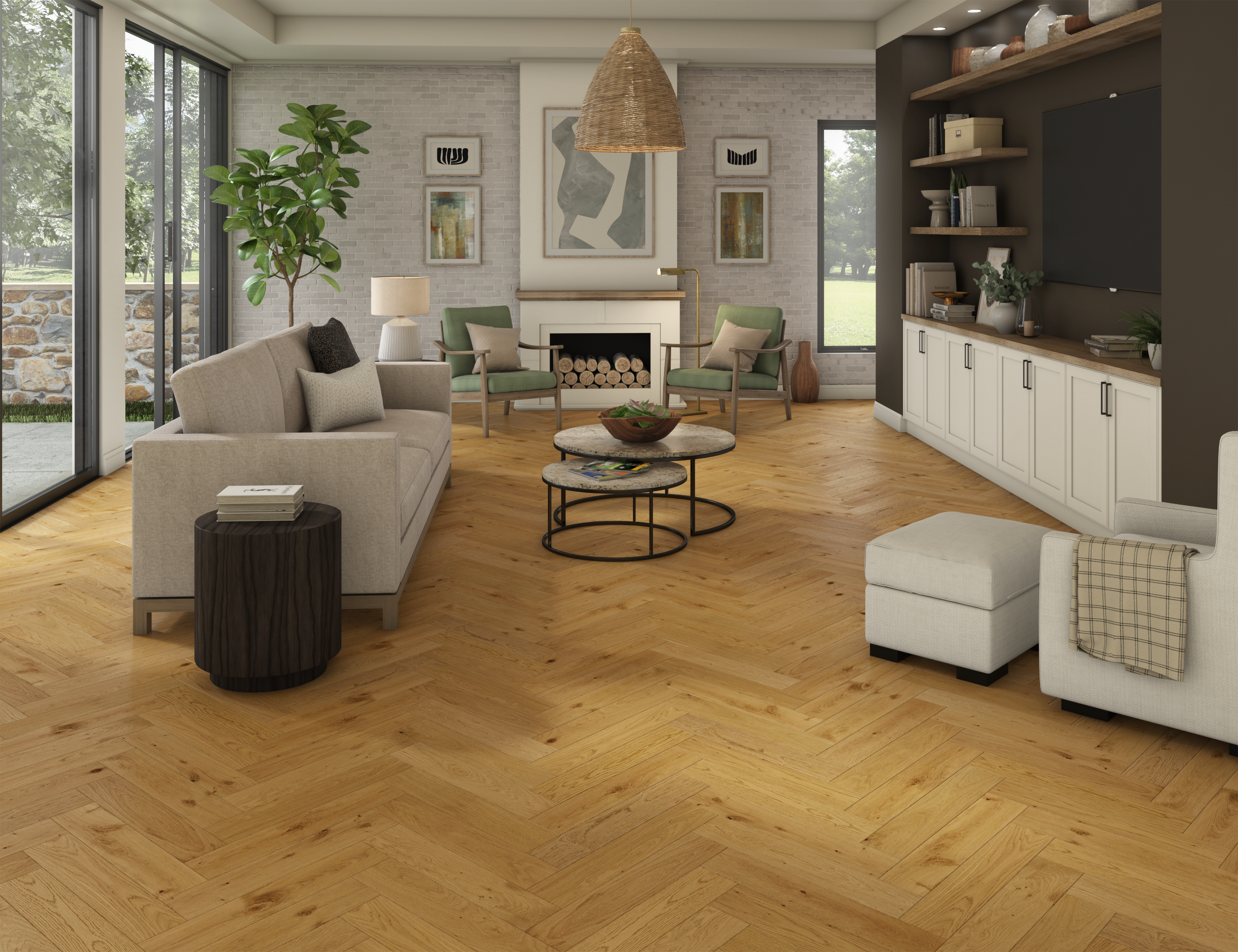 Noble's Way Winter River Herringbone Engineered Hardwood NWEK839W
