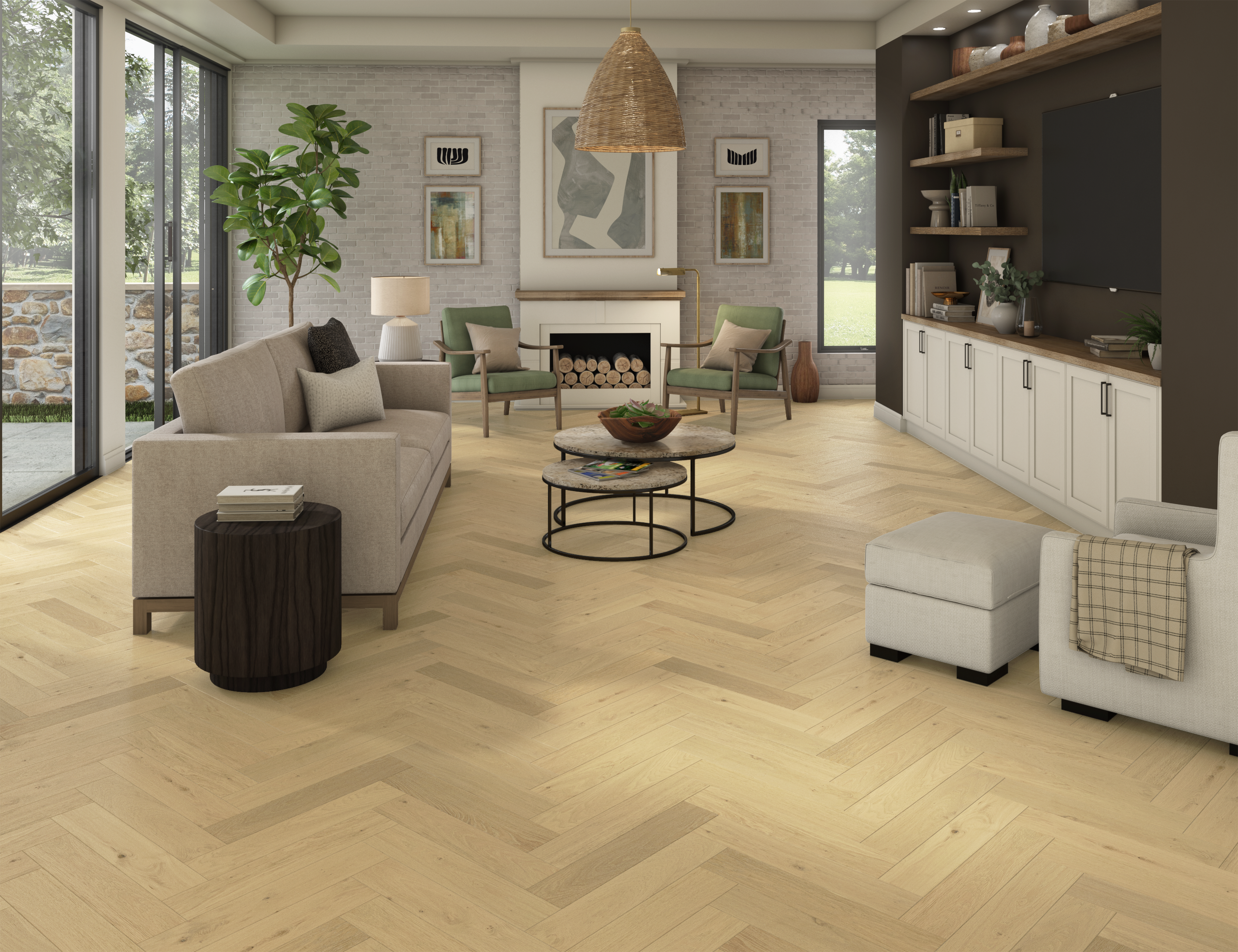 Noble's Way Rio Herringbone Engineered Hardwood NWEK889W