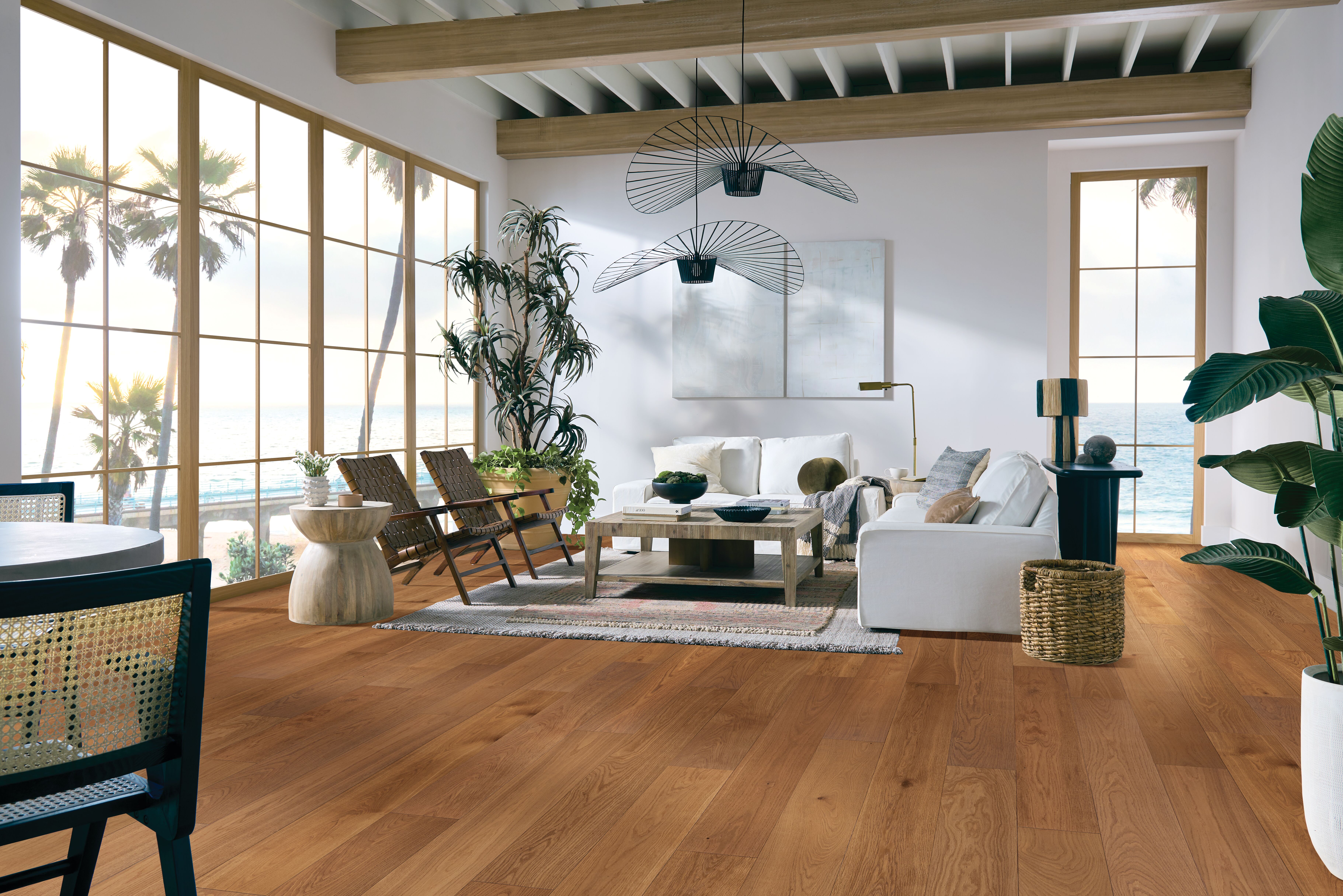 Cocoa flooring, shown in a room