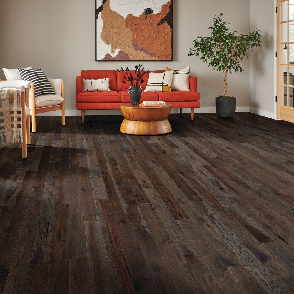 Cozy Night flooring, shown in a room