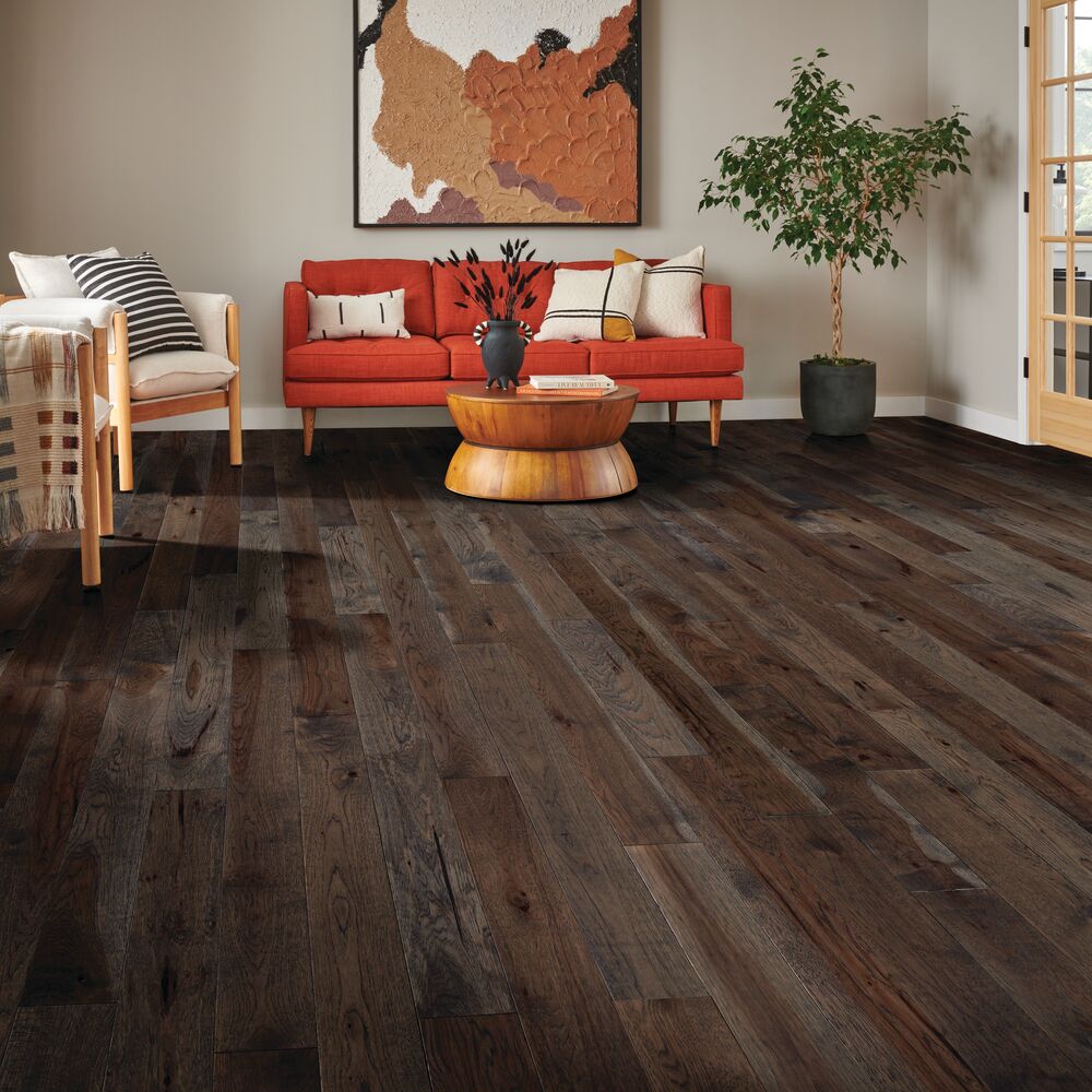 Cozy Night flooring, shown in a room